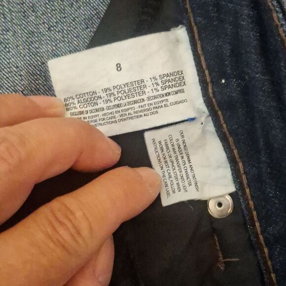 Bandolino Blue Cropped Jeans size 8 - Picture 3 of 5